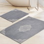 Mijölnir Juego de alfombras de baño Gris (2 piezas)